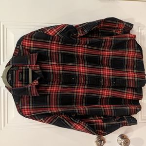 Van Heusen Men's Plaid Button Up Flannel Shirt